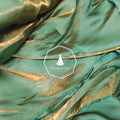 Golden Cotton Sparkling Glass Satin - Fantasy Color Silk High Drape