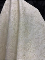 Off-White Vintage Palace Floral Jacquard - Glitter Thread Luxury Fabric - fabric photo 7