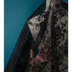 قماش الدانتيل الفرنسي مناسب لفساتين الزفاف والفساتين الرسمية وتصميمات الملابس وديكورات الستائر