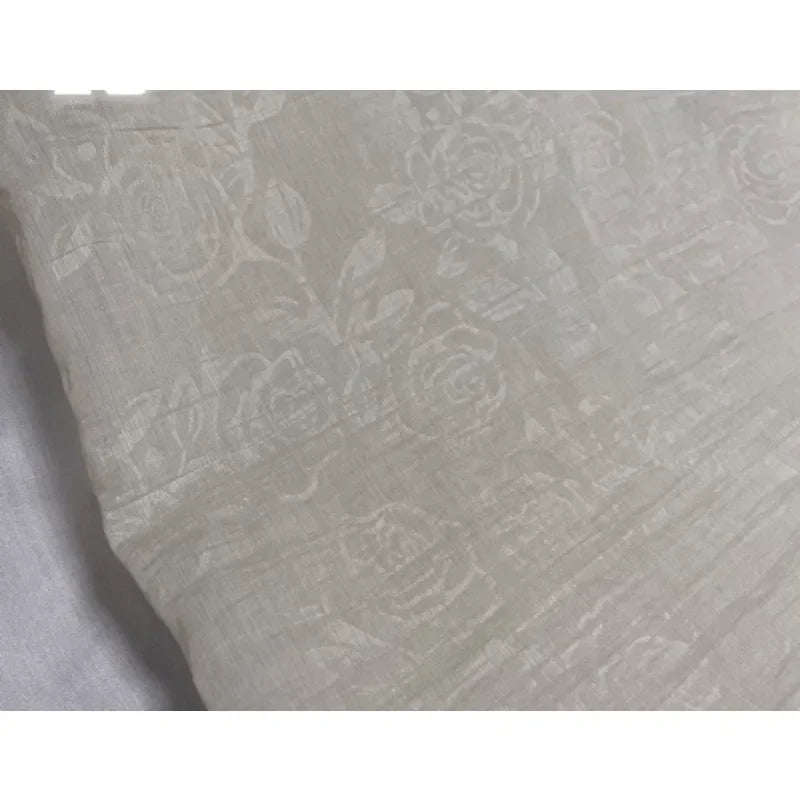 Soft Pleated Rose Fabric - Natural Fiber for Evening Gowns & Bridal