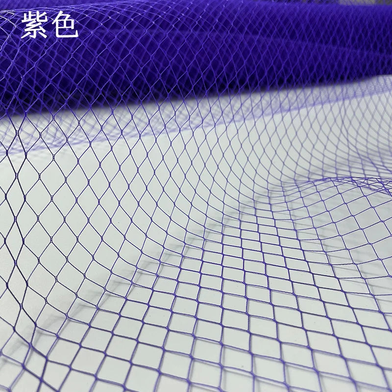 صنع يدوي من نسيج شبكي صلب على شكل ماسة، عصابة رأس مجوفة ذات عيون كبيرة، قبعة علوية، خيوط، تصميم ملابس مصنوع يدويًا