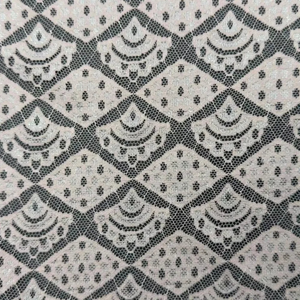 Factory Direct Sales 2025 Spring And Summer New Lace Bra Women's Dress Wedding Dress Nylon Elastic Geometric Lace Fabric