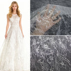 Base de encaje suave, tela blanca transparente ligera, drapeado transparente ligero, costura, vestido de novia, ropa interior, accesorios de decoración