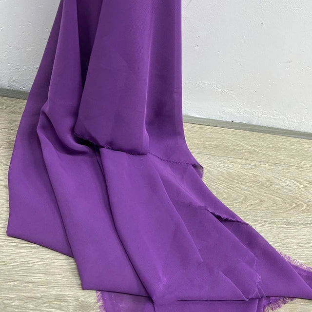 قماش شيفون للفساتين والتنانير والقمصان والملابس والديكورات ومشاريع الخياطة اليدوية، باللون الوردي والأرجواني