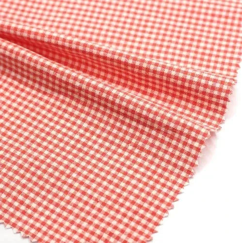 Multi-color 2mm small grid cotton fabric sewing doll clothing dress home textile tablecloth Head accessories fabric