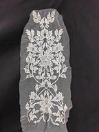 Pegatinas de flores de encaje bordado blanco, materiales de decoración para vestidos de boda, accesorios de diseño DIY