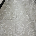 New Bird Pattern Lace Embroidery Transparent Yarn Fabric DIY Wedding Dress Fashion Dress Lace Fabrics For Sewing