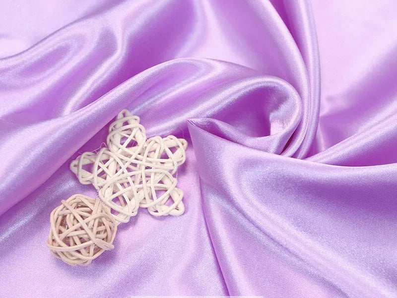 Tissus Simulated Silk With Light Satin Cloth Wholesale Wedding Dress Wedding Pajamas Homewear Lining Eye Mask Shower Cap Fabric