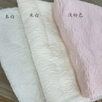 Tela de organza jacquard con relieve beige y rosa perlado, ligeramente ancha, para hacer tú mismo vestidos, faldas abullonadas, vestidos formales o bodas.