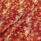 قماش جاكار بروكار بخيوط ذهبية فلكية - نمط سماوي