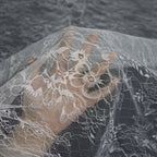 Base de encaje suave, tela blanca transparente ligera, drapeado transparente ligero, costura, vestido de novia, ropa interior, accesorios de decoración