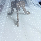 Bridal Veil Mesh Round Dot Wave Dot Headband Material Fluffy Skirt Fabric Top Hat Veil For Weddings And Special Occasions