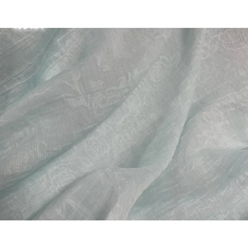 Soft Pleated Rose Fabric - Natural Fiber for Evening Gowns & Bridal