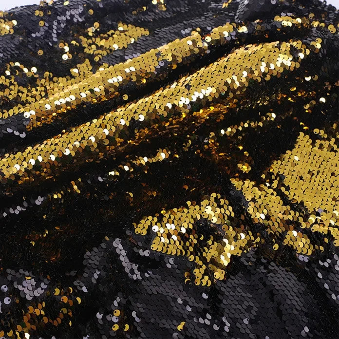 Double-sided folded 5-millimeter sequined fabric sewn evening dress stage costume background decoration diy fabric