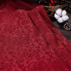 Exquisita tela de satén de seda jacquard, ideal para vestidos de novia, vestidos de noche, alta costura, proyectos de manualidades, elegante y atemporal.