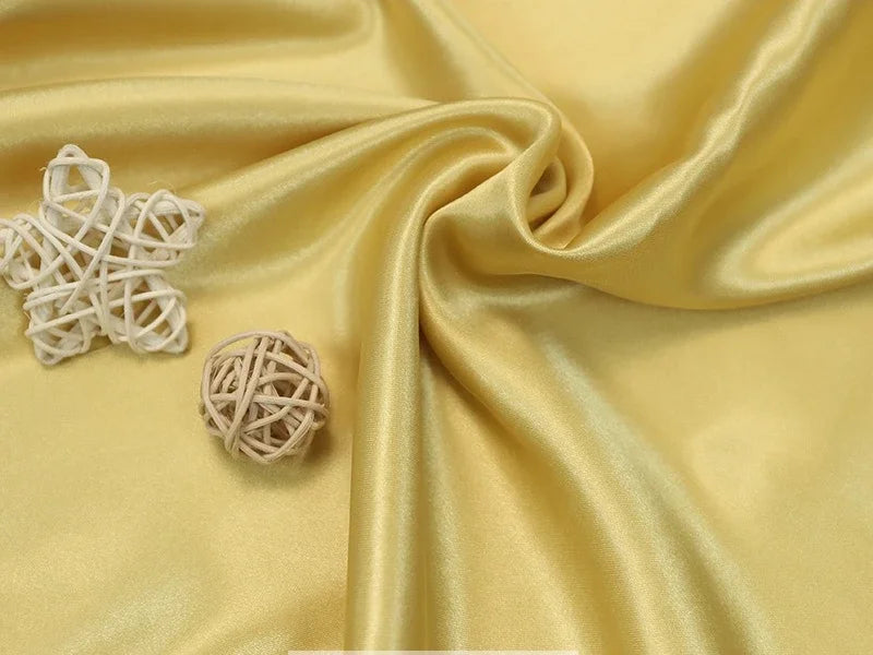 Tissus Simulated Silk With Light Satin Cloth Wholesale Wedding Dress Wedding Pajamas Homewear Lining Eye Mask Shower Cap Fabric