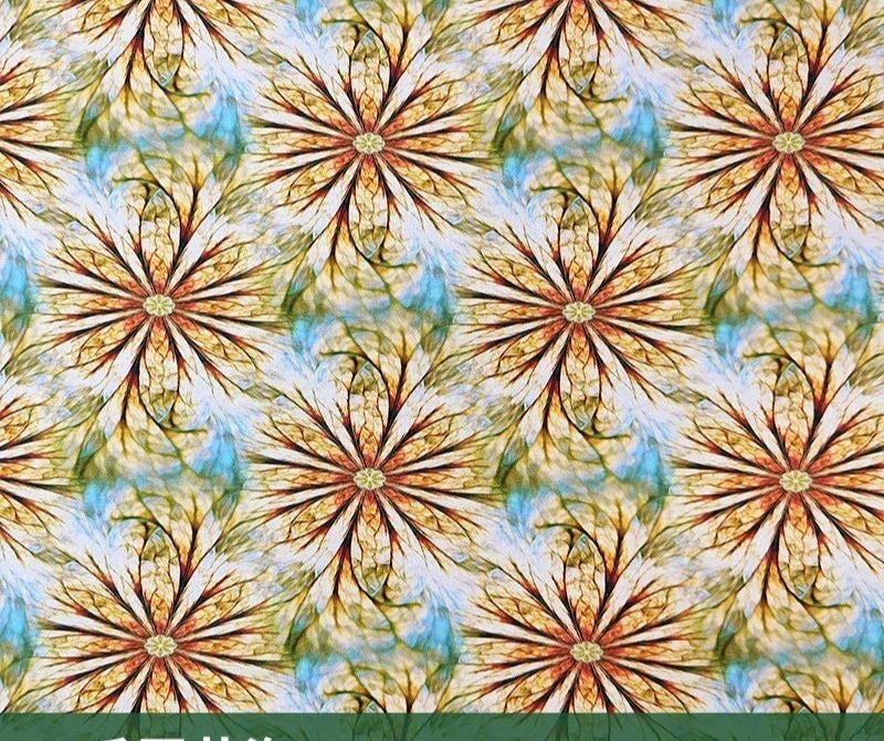 قماش قطني مطبوع رقميًا بتجعد لحاء الشجر - قابل للتنفس 150 سم