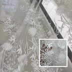 New Bird Pattern Lace Embroidery Transparent Yarn Fabric DIY Wedding Dress Fashion Dress Lace Fabrics For Sewing
