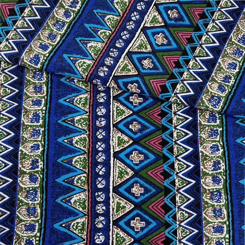 Cotton Linen Ethnic Style Fabric Decorative Material For DIY Tablecloth Curtain Sofa Pillowcase Home Textile Fabric