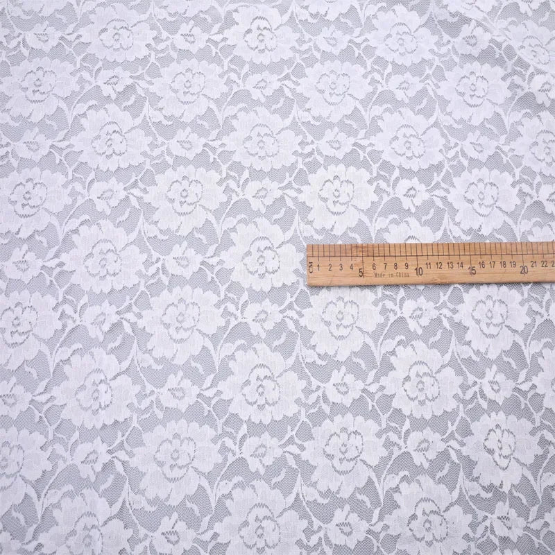 قماش دانتيل مجوف مرن من البوليستر الأمونيا الجديد للربيع والصيف والخريف والشتاء 2025، قماش دانتيل عصري للنساء