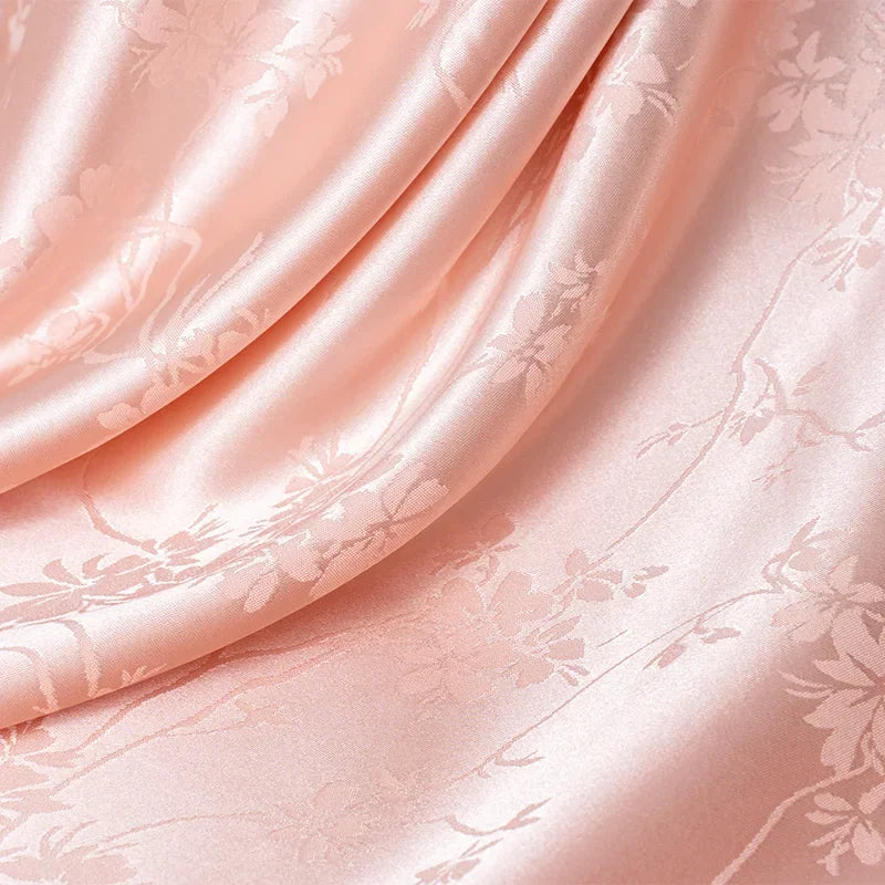 قماش ساتان أسيتات مقلد ناعم من الجاكار - خامة فاخرة، 145 سم