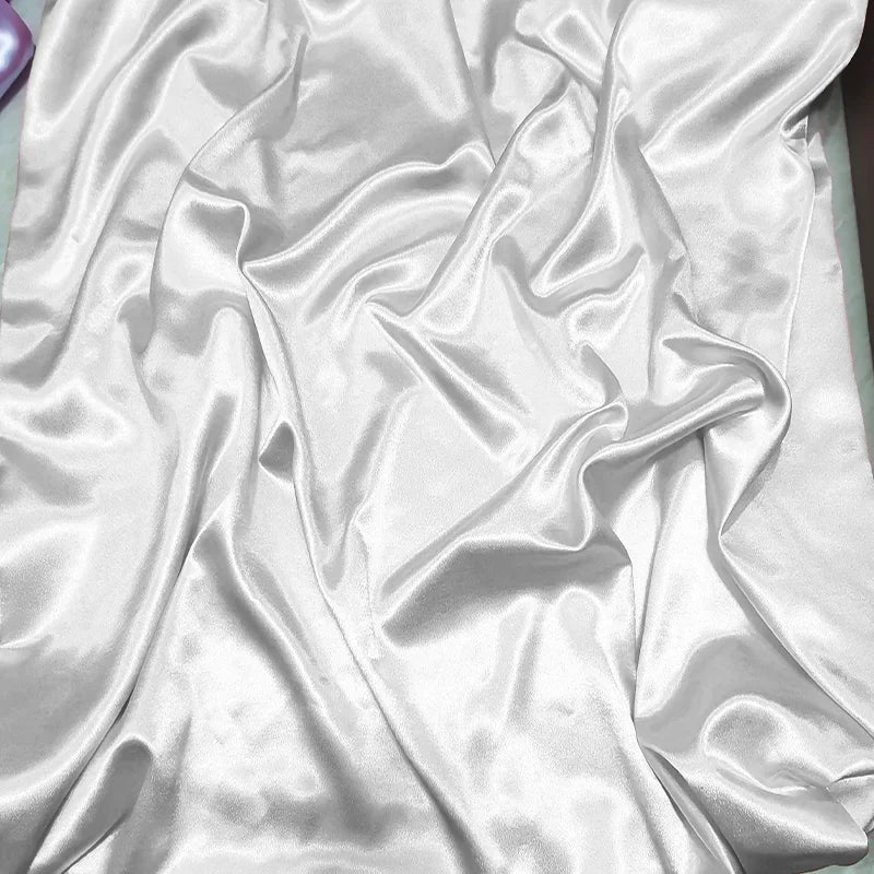قماش ساتان كريستالي لامع - خامة فستان سهرة لامع 150 سم