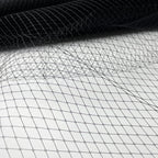 صنع يدوي من نسيج شبكي صلب على شكل ماسة، عصابة رأس مجوفة ذات عيون كبيرة، قبعة علوية، خيوط، تصميم ملابس مصنوع يدويًا