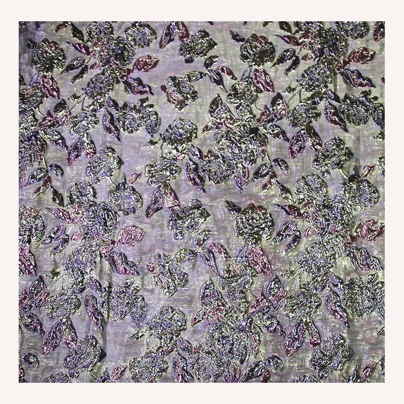 Embossed Double Gold Silk Clothing Jacquard Fabric - Evening Dress Material 130cm