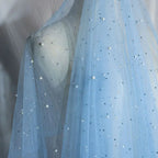 Soft Pearl Tulle Fabric - Delicate Mesh for Bridal Gowns & Elegant Backdrops
