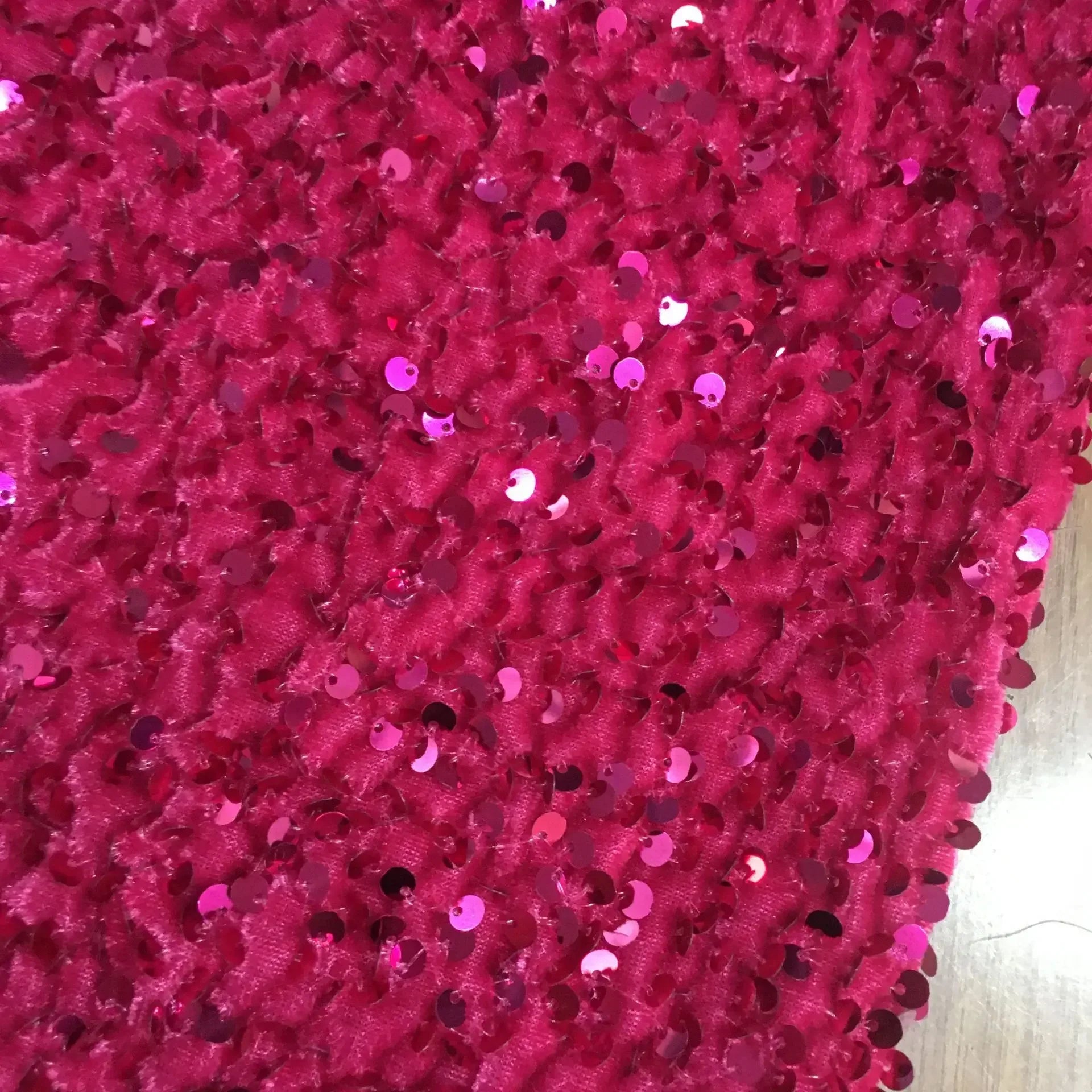 32-color Velvet Fabric 3mm Sequined Fabric Evening Dress Stage Costume Dress Fabrics For Sewing Tablecloth Headwear Accessories