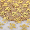 Halloween Metallic Mesh Fabric - Pumpkin Witch Skull for Stage Costumes
