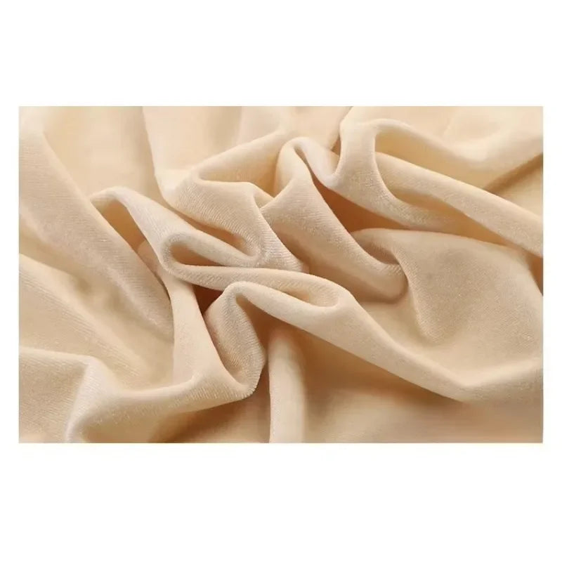 High Quality Velvet Solid Color Elastic Fabric - Luxurious Material 150cm