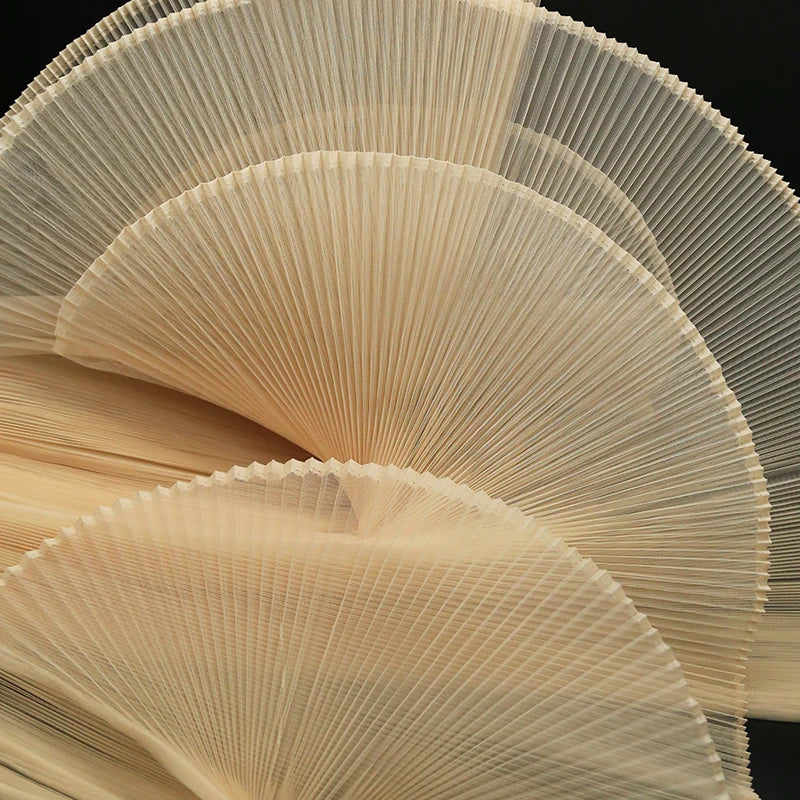 Hard mesh, large organ, hundred pleats, small pleats, fabric design, wedding decoration, space decoration, stage designer