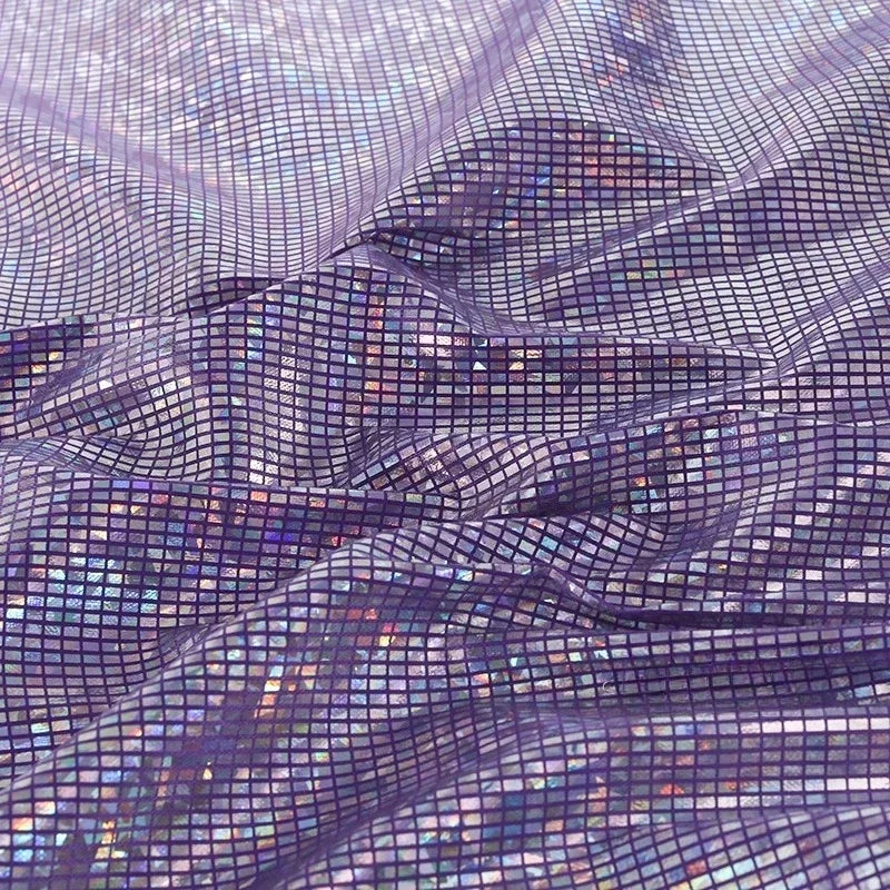Laser Iridescent Shiny Hot Stamping Block Fabric Sewing Stage Performance Costumes Background Decoration Designer Fabric