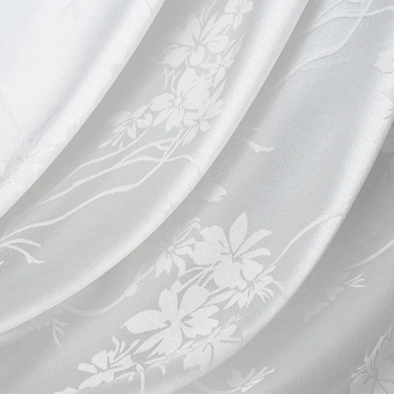 قماش ساتان أسيتات مقلد ناعم من الجاكار - خامة فاخرة، 145 سم