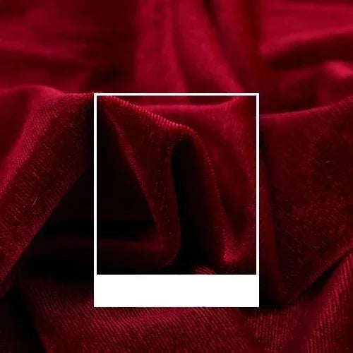 High Quality Velvet Solid Color Elastic Fabric - Luxurious Material 150cm