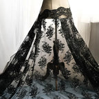 عظمة سيارة، خرز مطرز، رموش، دانتيل، دانتيل، صناعة يدوية، عروس، حجاب زفاف، إكسسوارات، قماش ستائر عصري