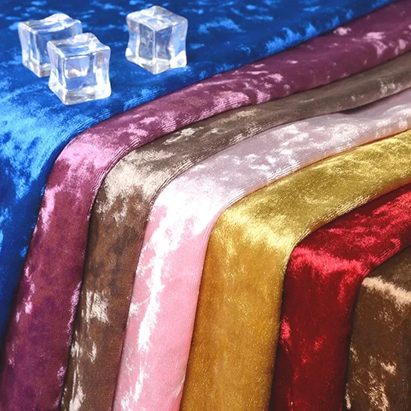 Golden Diamond Velvet Fabric Glossy Velvet Thickened Elastic Velvet Clothing Sofa Pillows Sewing Clothing Fabric