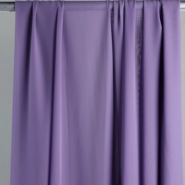 قماش شيفون للفساتين والتنانير والقمصان والملابس والديكورات ومشاريع الخياطة اليدوية، باللون الوردي والأرجواني