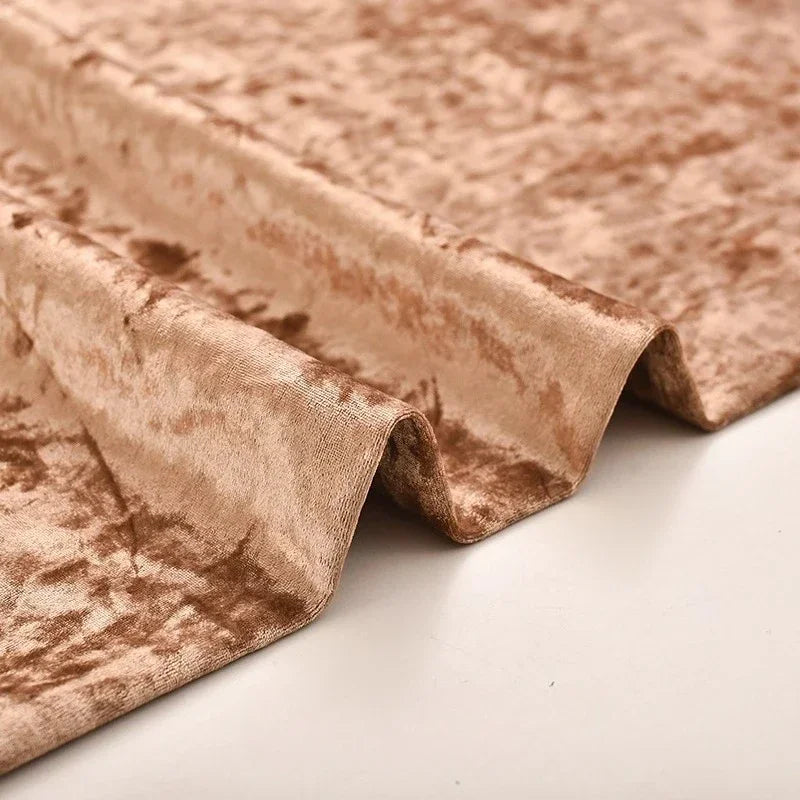 High End Thick Ice Flower Velvet Fabric - Headboard Sofa Material 150cm