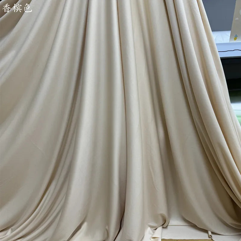 Orange Yellow Gold Coffee Milk Silk Stretch Fabric Roll Width 150cm for Wedding Home Decor Backdrop Drape Goblet Garment