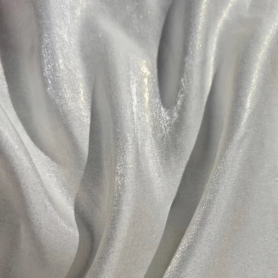Shining Gold Powder Fantasy Color Water Light Cotton Satin Fabric Sewing Hanfu Dress Stage Clothing Soft Fabric