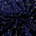 Gold Foil Studded Constellation Velvet Fabric - Diamond Shine Meteor Pattern 145cm - fabric photo 7