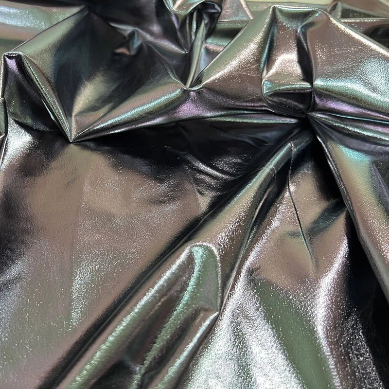 Stunning Gold Liquid Metallic Spandex Lame Fabric for Dance Wear Costumes Dress Backgrounds and Fashion Designer Material