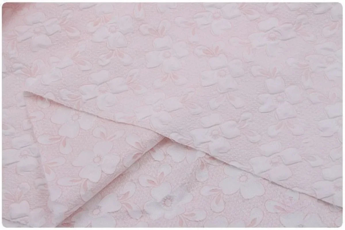 نسيج فقاعي منقوش بنقشة ماكارون، خفيف الوزن، قطن ثلاثي الأبعاد، مادة سترة مبطنة، نمط عطر صغير، نسيج معطف منتفخ