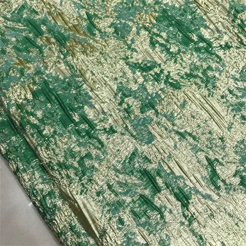 Hilo dorado, relieve tridimensional, pintura con tinta, ropa, tela, costura, vestido, vestido de noche, abrigo, tela de diseñador DIY