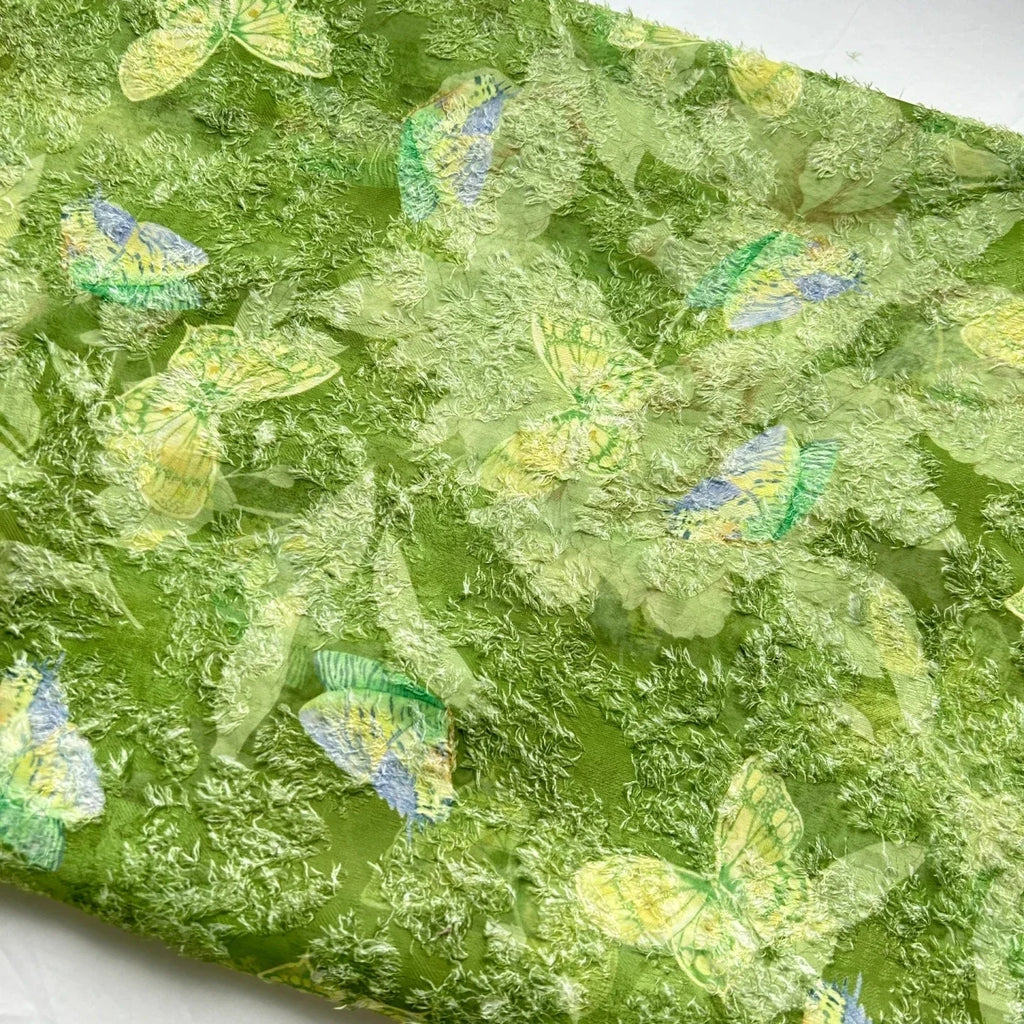 Butterfly Tassel Jacquard Brocade - Elegant for Evening Gown & Stage Costume