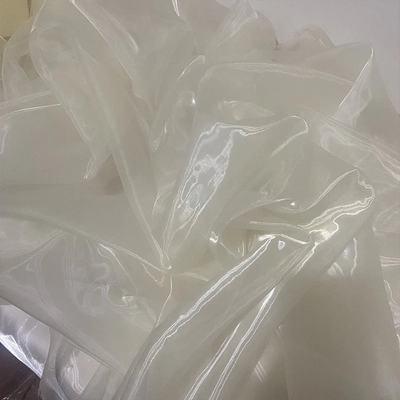 Vestido de hilo ligero de malla suave con agua líquida, tela Hanfu Super Fairy DIY, diseño de perspectiva de hilo fluido para boda
