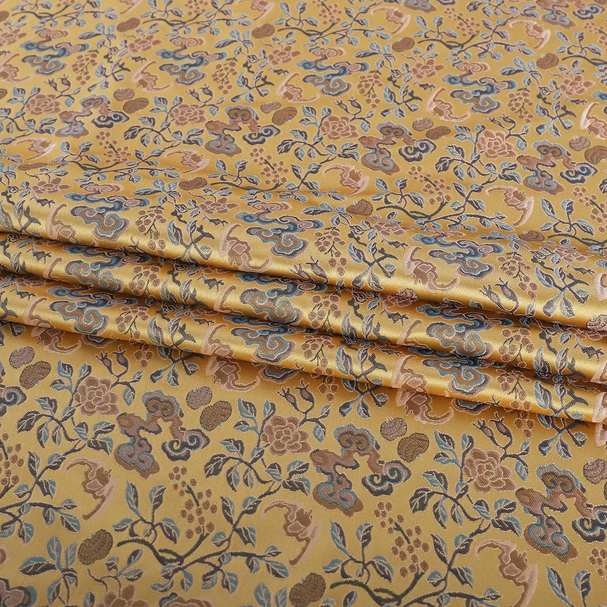 قماش جاكار فاخر بخيوط معدنية ونمط أنيق ومواد فاخرة وفساتين وتنورة وسترة وخياطة مصممة وخياطة راقية