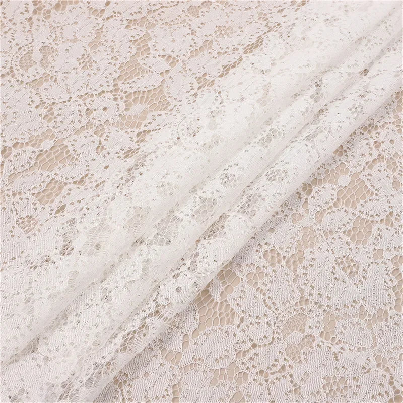 All Polyester Small Flower Lace Mesh Yarn Jacquard Mesh Breathable Soft Underwear Clothing Accessories Lolita Skirt Lace New